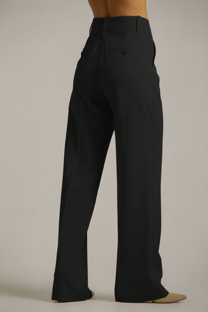 High-Rise Straight Pants