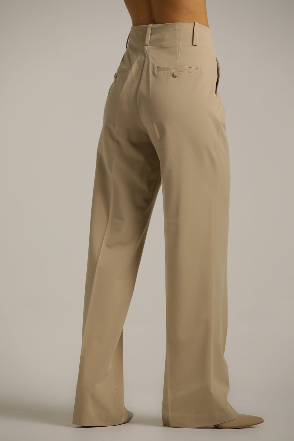 High-Rise Straight Pants