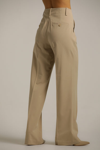 High-Rise Straight Pants