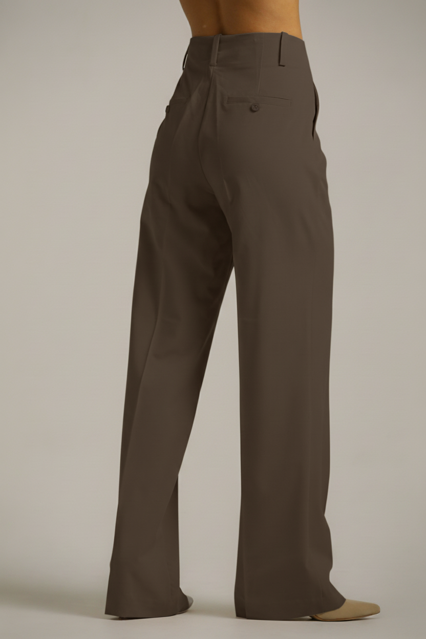 High-Rise Straight Pants