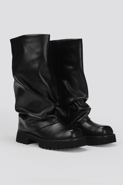 Faux Leather Boots