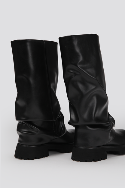 Faux Leather Boots