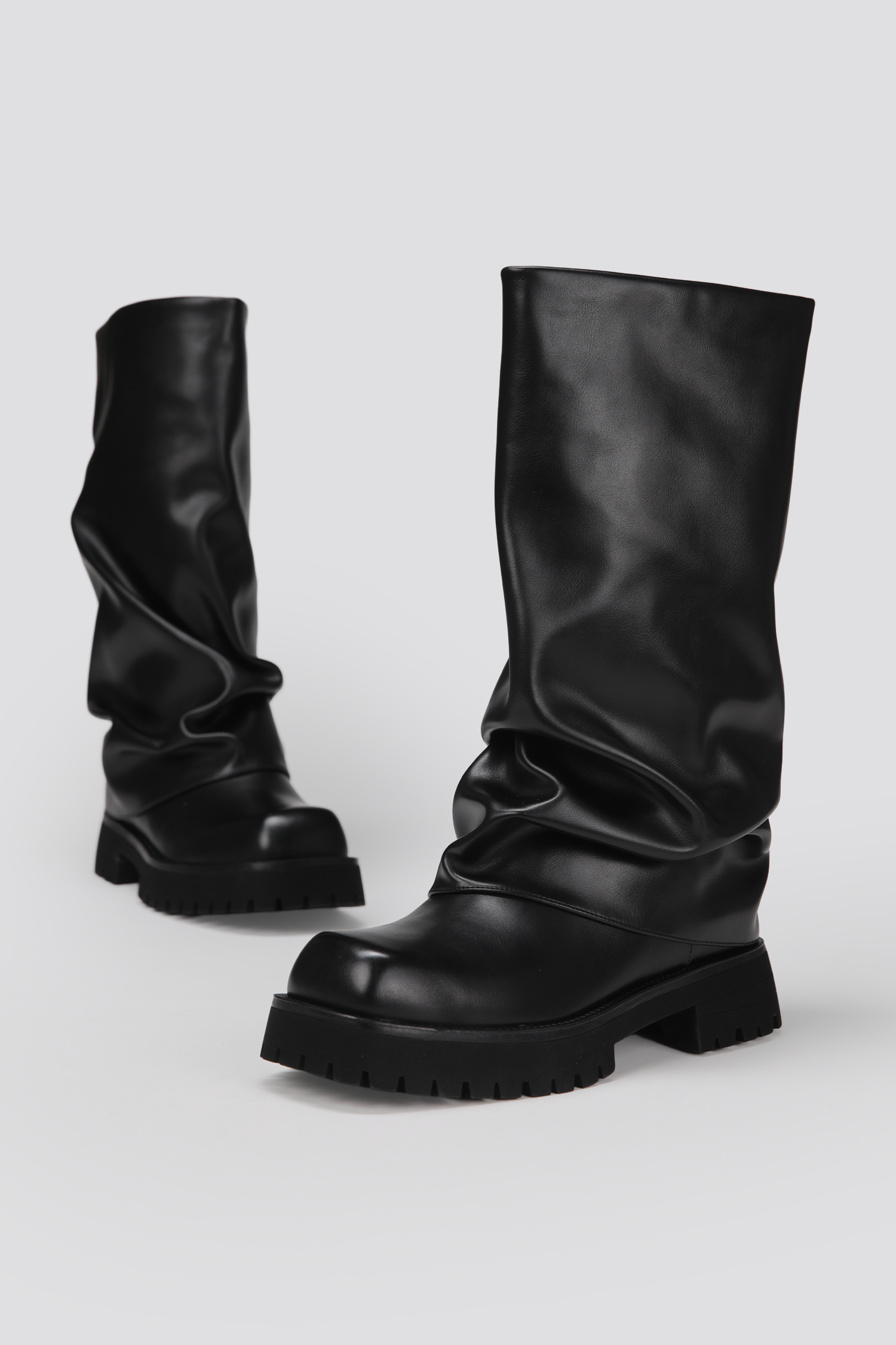 Faux Leather Boots