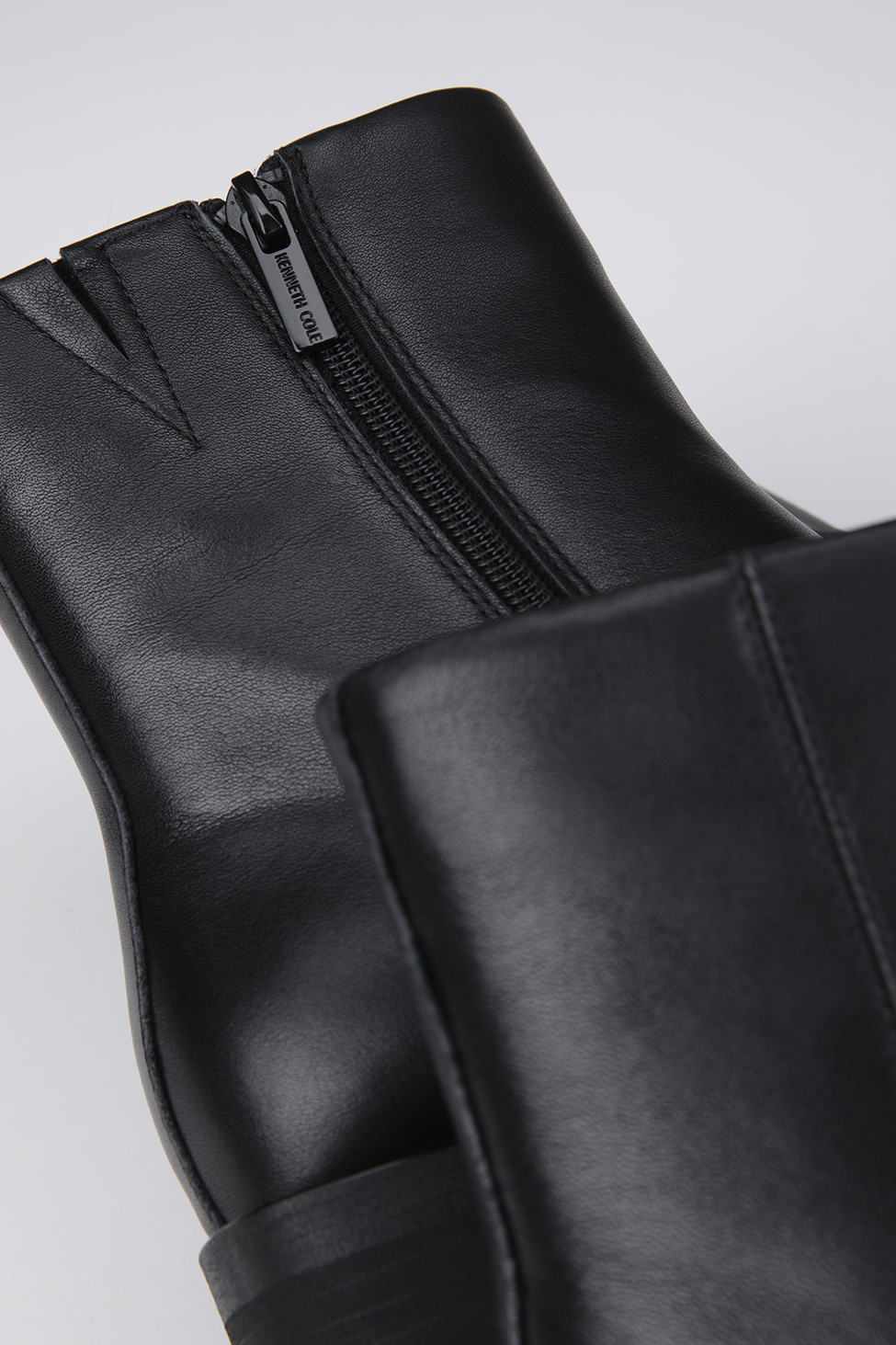 Leather Square Toe Ankle Boots
