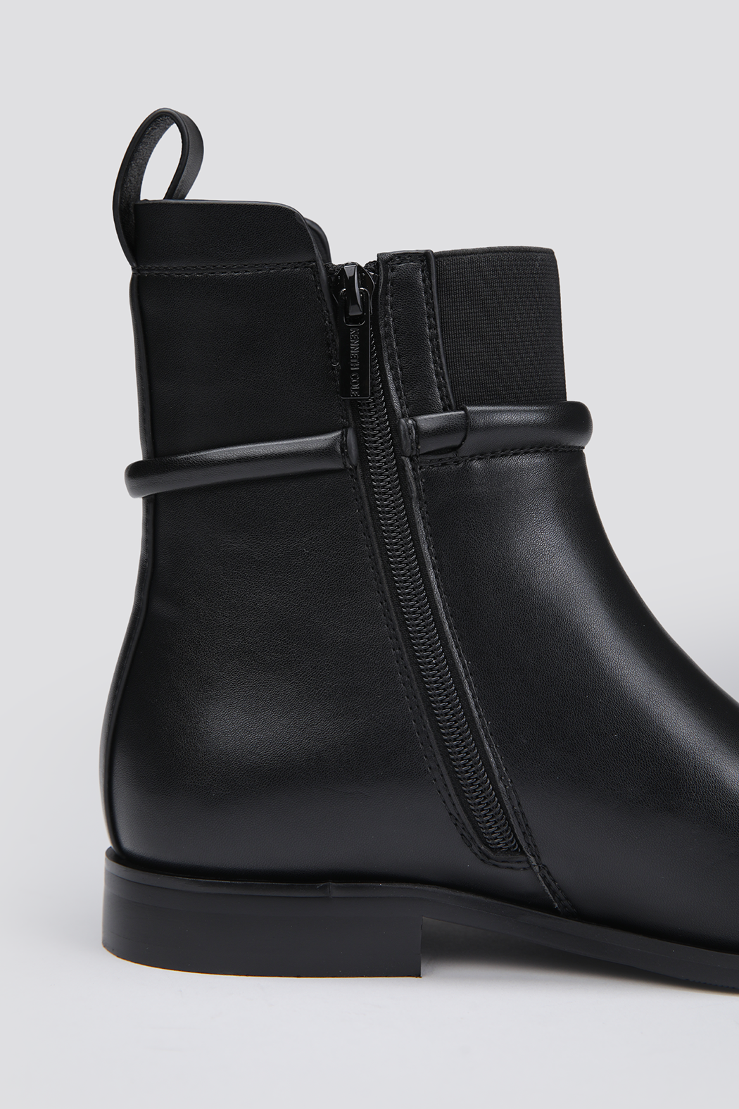 Ankle Boots, Faux Leather Upper, Rubber Sole.
