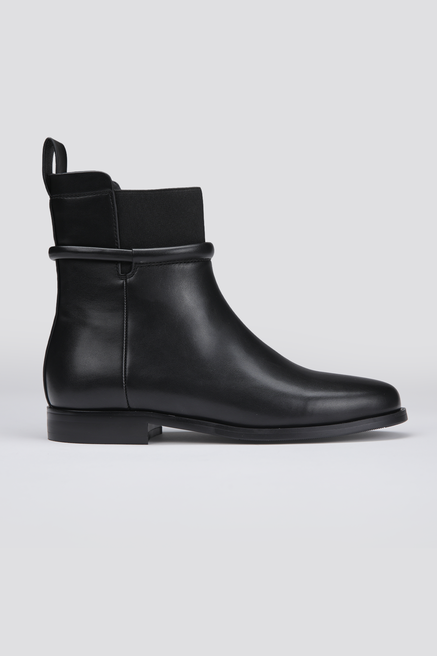 Ankle Boots, Faux Leather Upper, Rubber Sole.