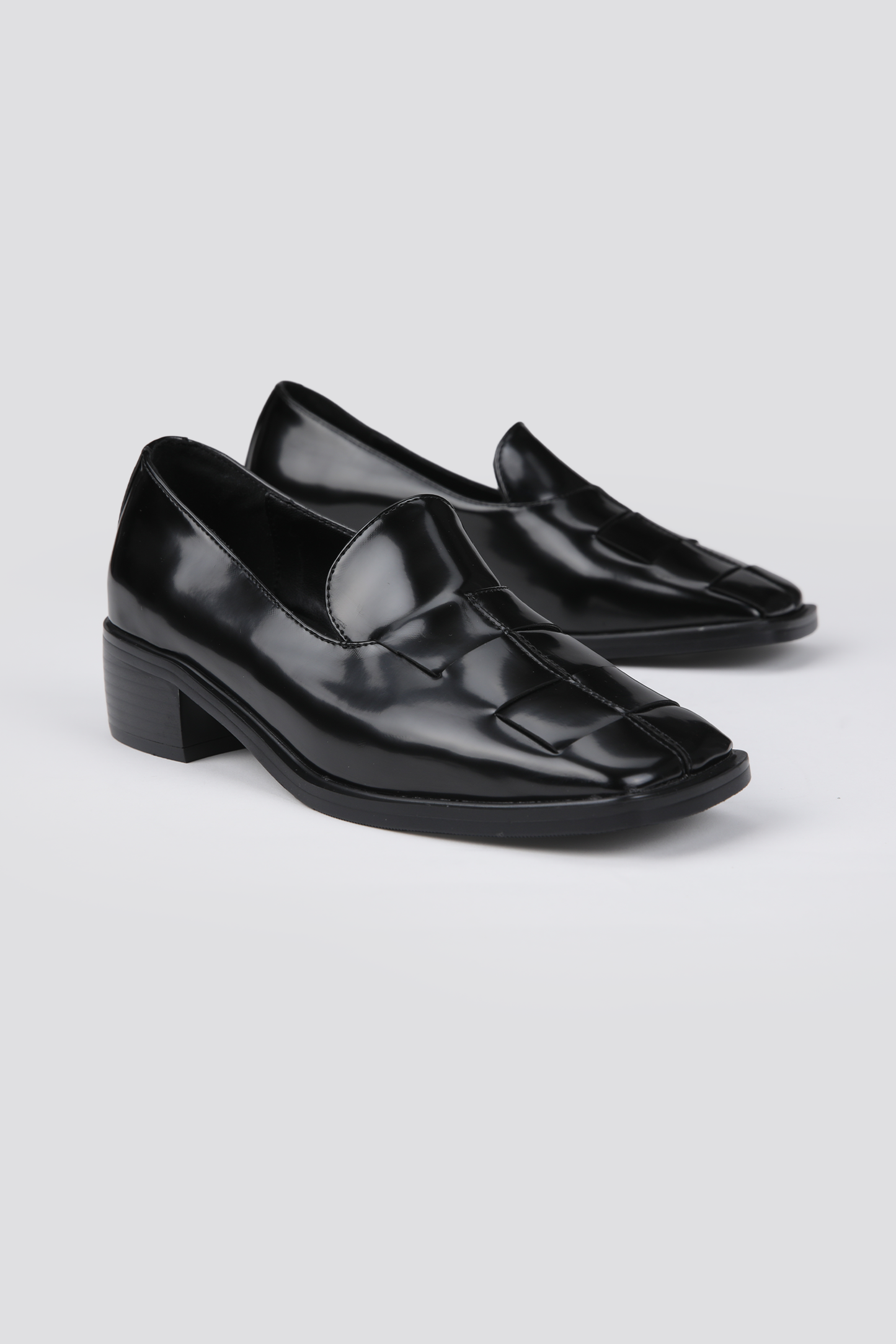 Heeled Leather Moccasins
