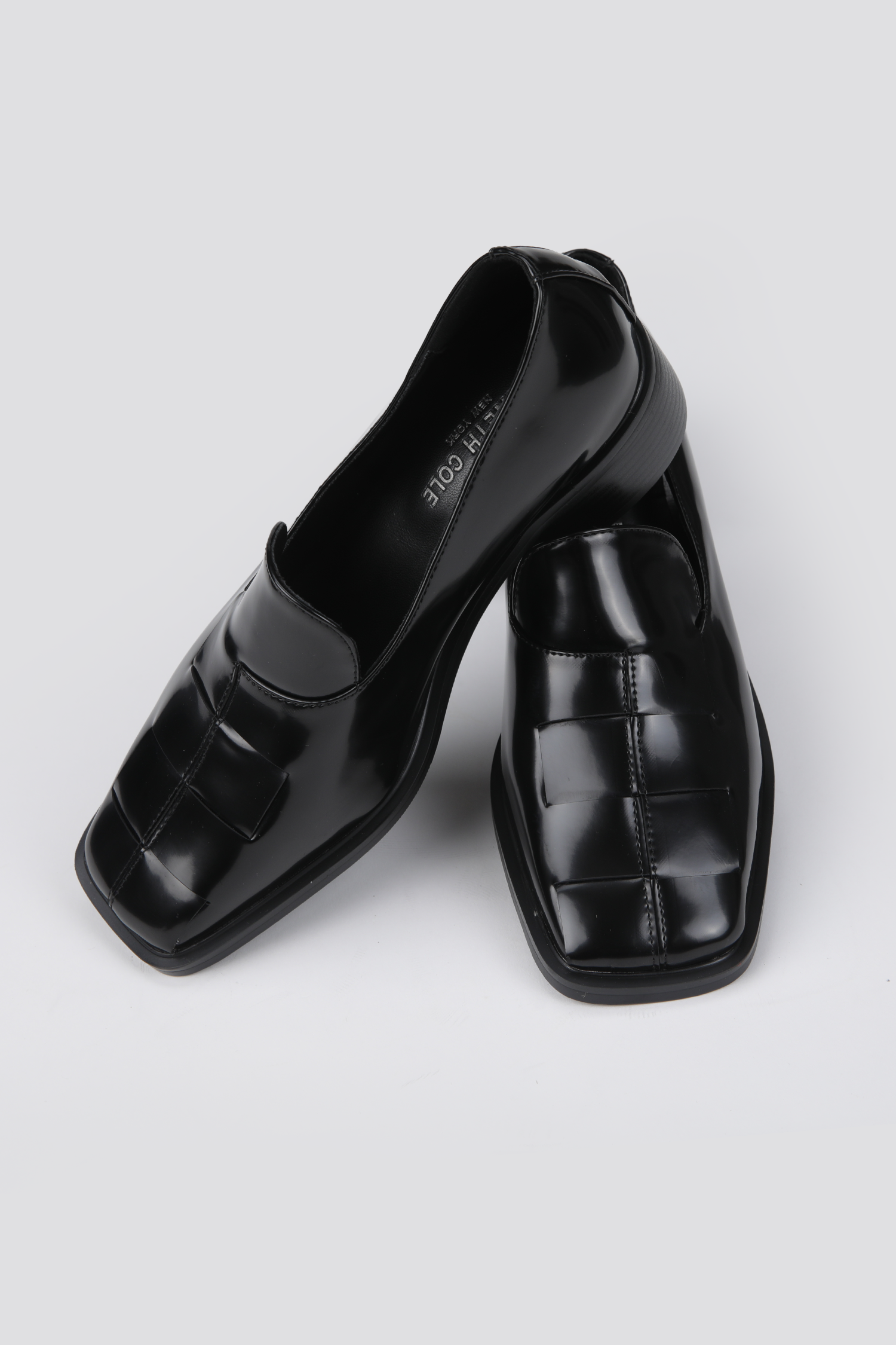 Heeled Leather Moccasins