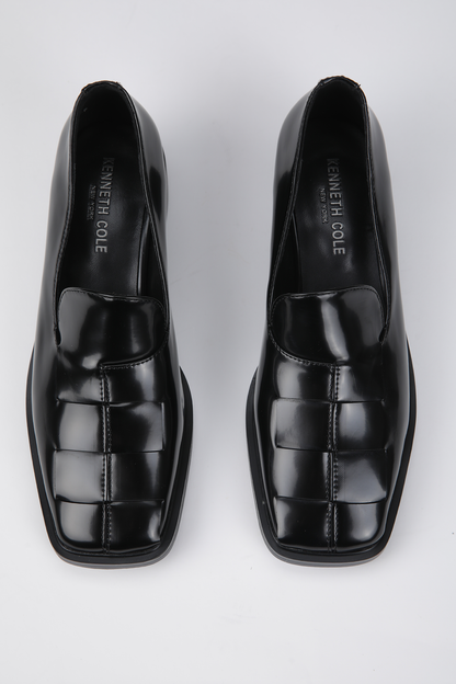 Heeled Leather Moccasins