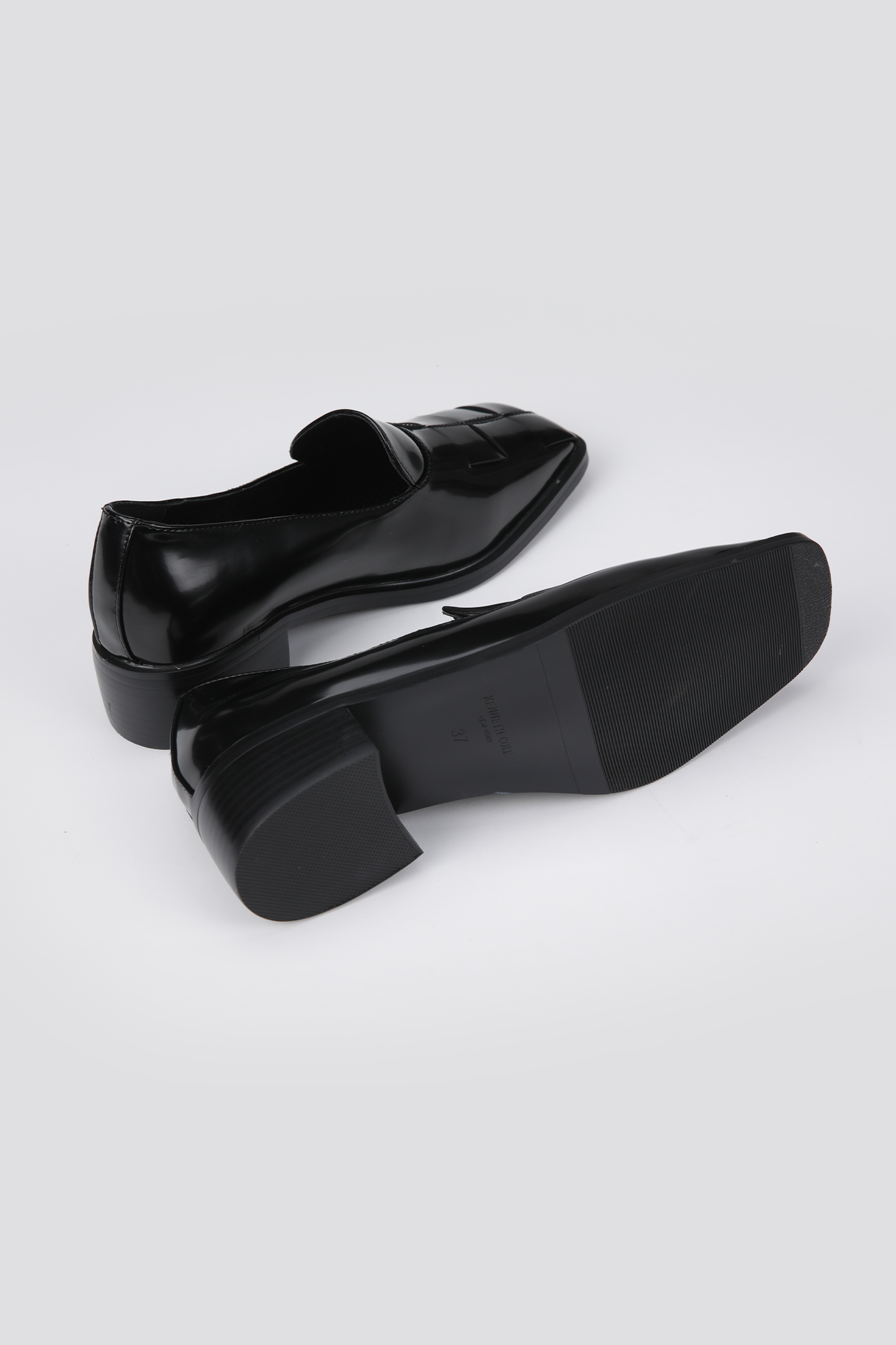 Heeled Leather Moccasins