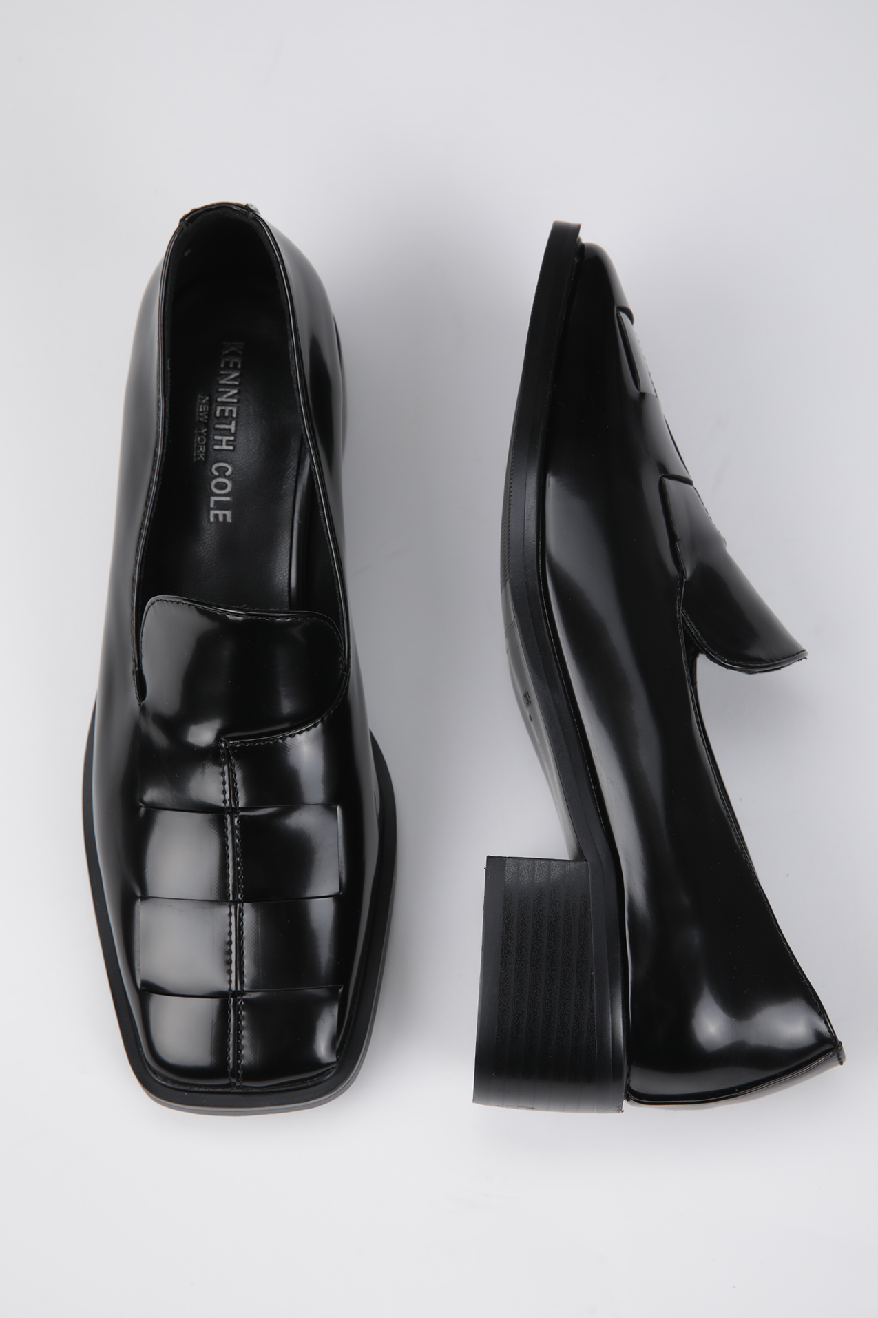 Heeled Leather Moccasins