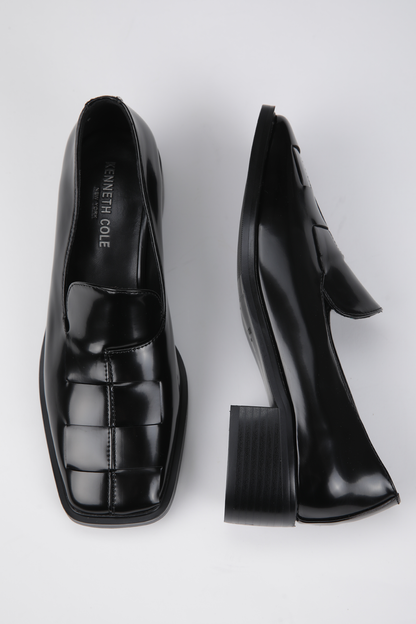 Heeled Leather Moccasins