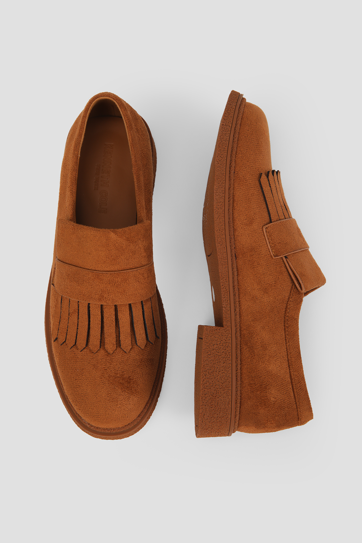 Fringed Suede Loafers