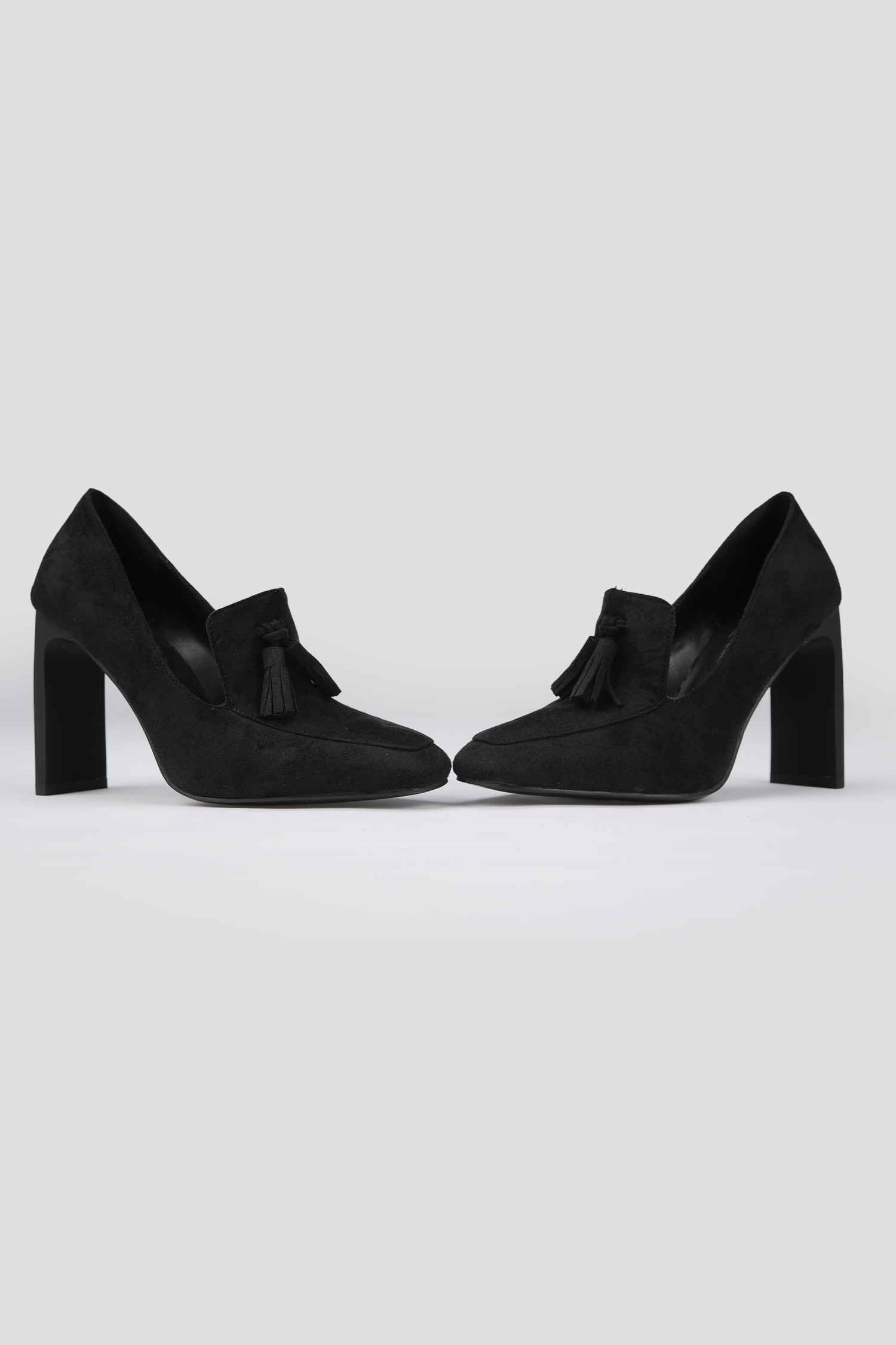 Leather Fringe Heels