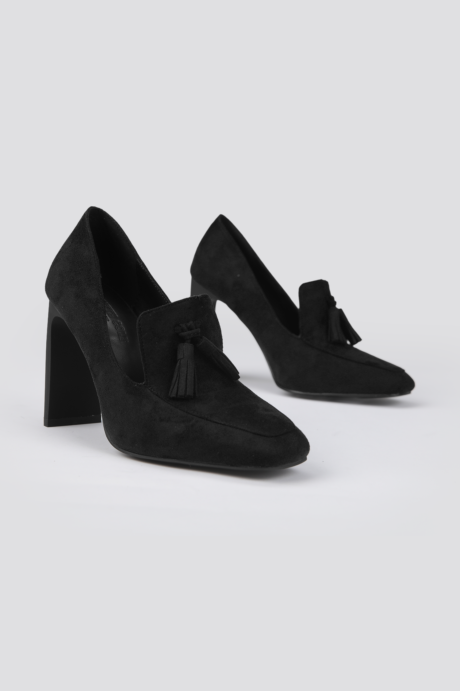 Leather Fringe Heels