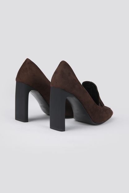 Leather Fringe Heels