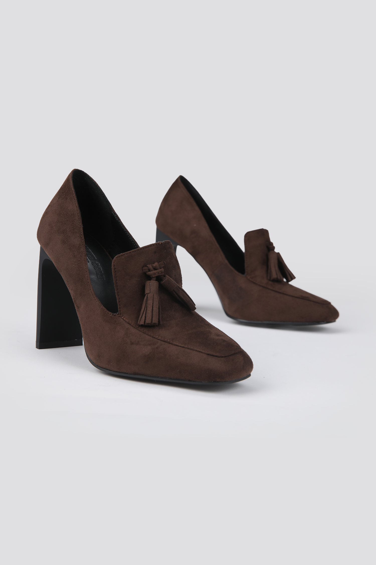 Leather Fringe Heels