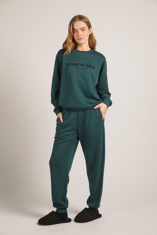 Soft Cuffed Leg Long Pants