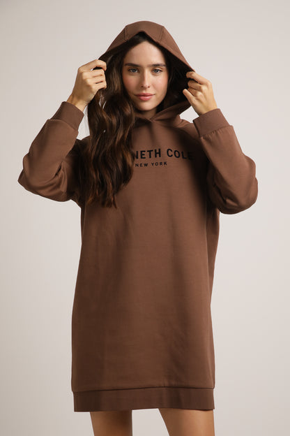 Interlock Hooded Sweat Dress