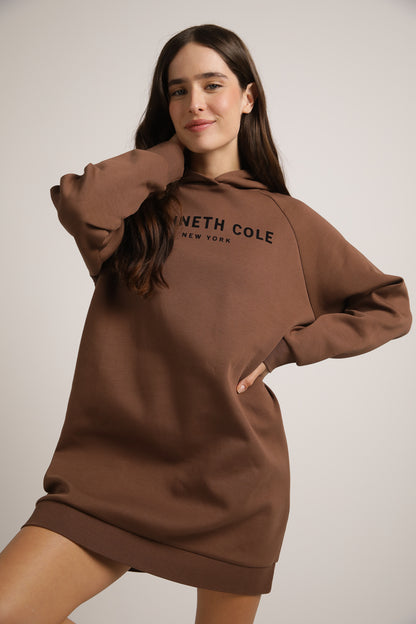 Interlock Hooded Sweat Dress