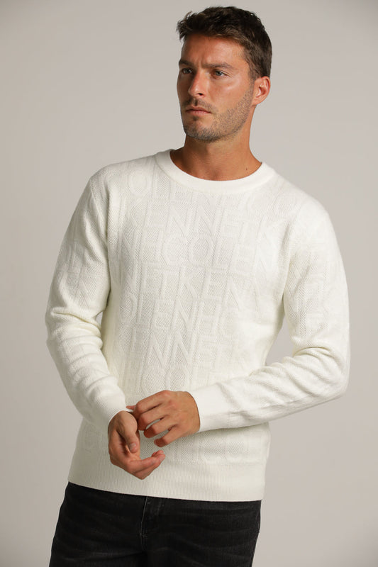 Knitted Sweater With Logo