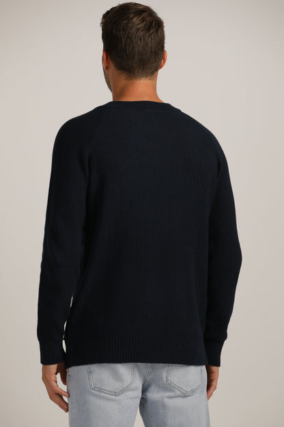 V Neck Raglan Knit