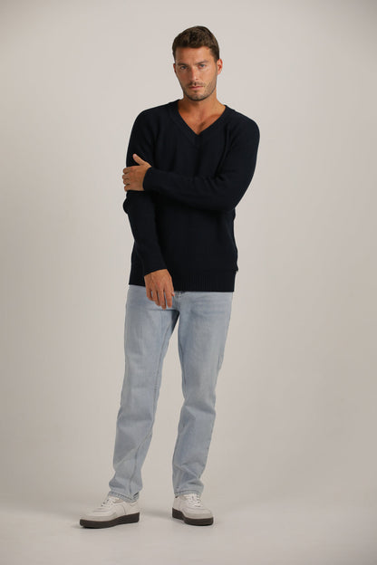 V Neck Raglan Knit