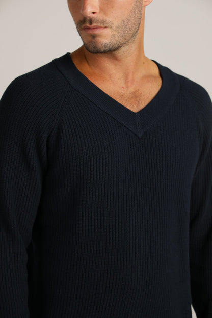 V Neck Raglan Knit