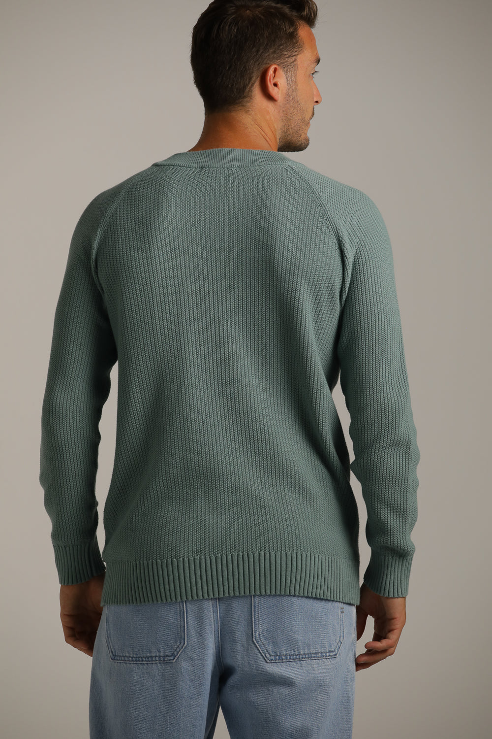 V Neck Raglan Knit