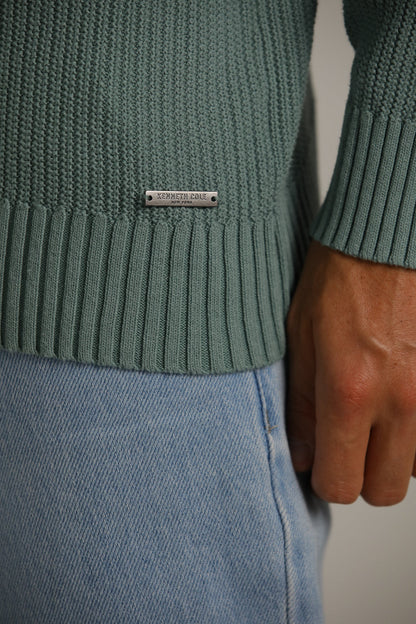 V Neck Raglan Knit