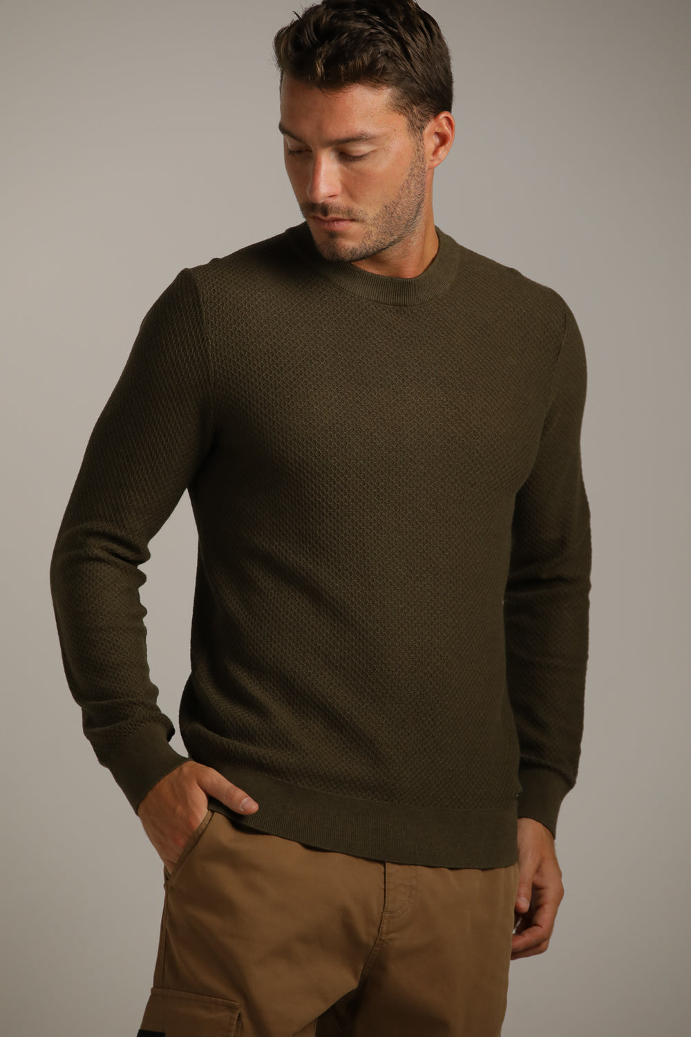 Textured Wool-Look Knit
