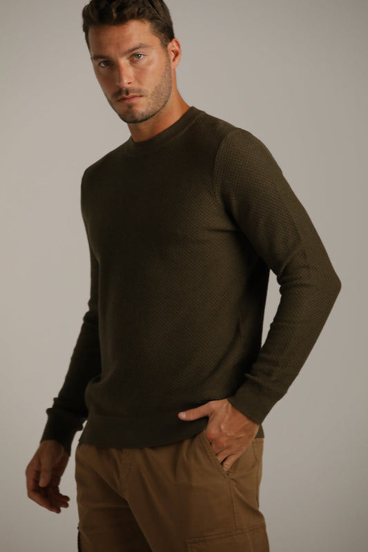 Textured Wool-Look Knit