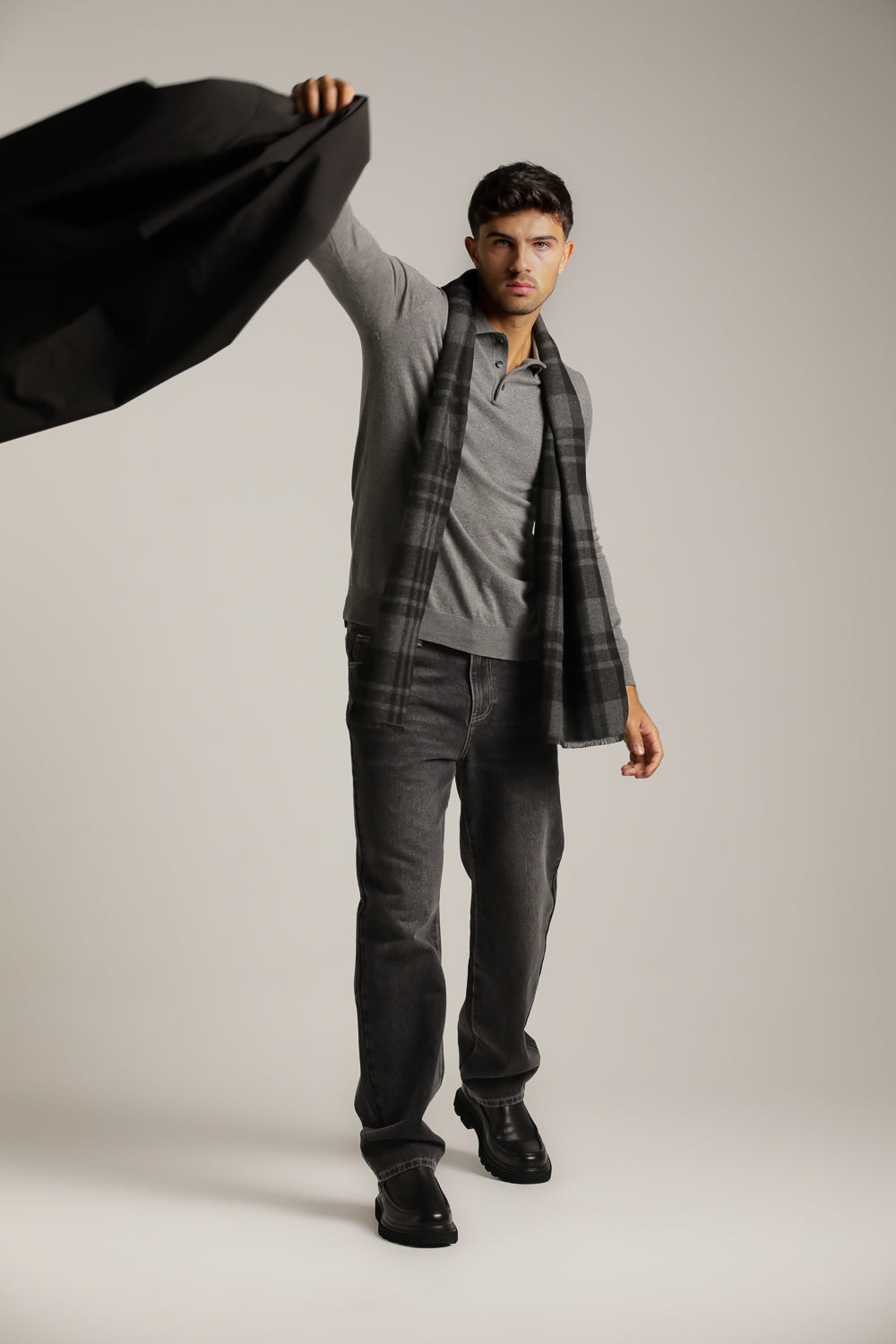 Fine-Knit Polo Shirt