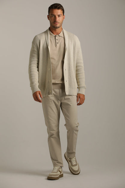 Fine-Knit Polo Shirt