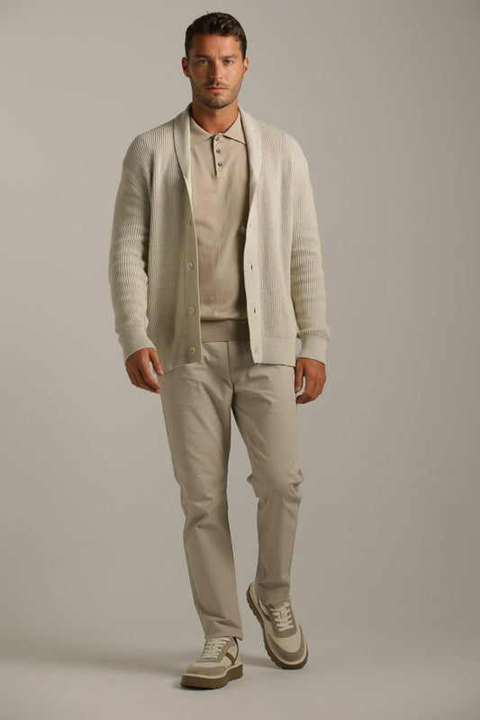 Fine-Knit Polo Shirt