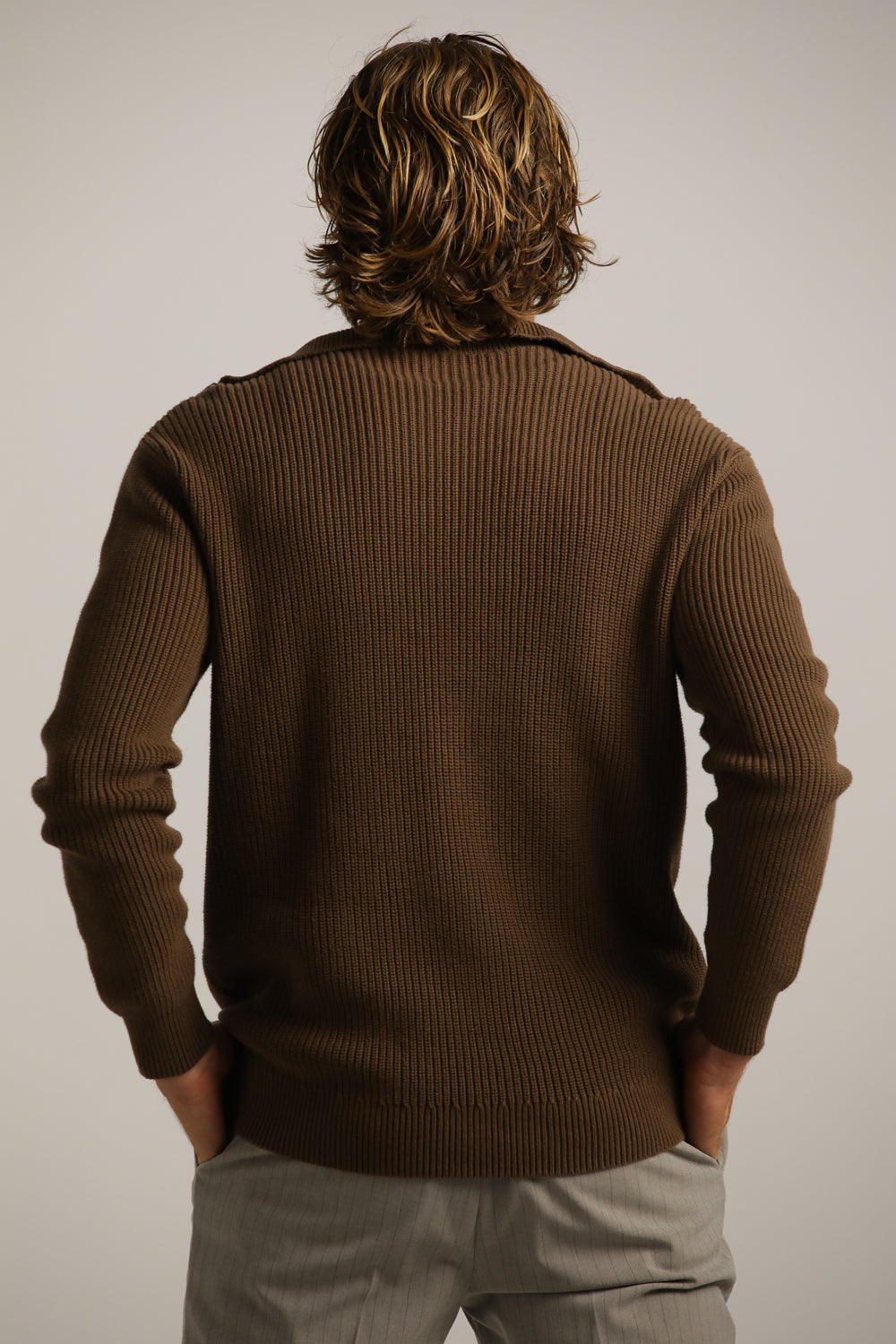 Half-Zip Ski Knit In Cotton