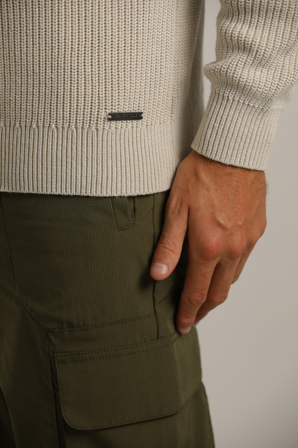 Half-Zip Ski Knit In Cotton