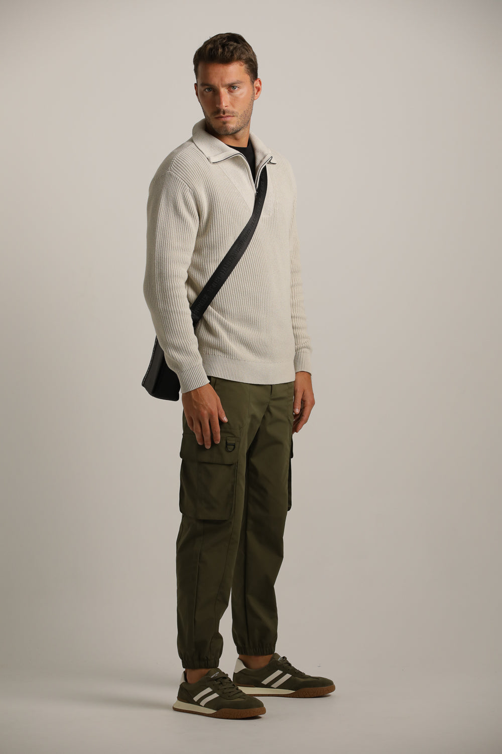 Half Zip Knit Top