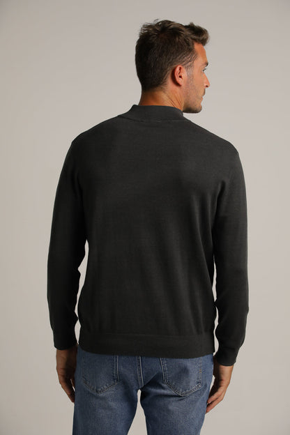 Half-Zip Collar Knit