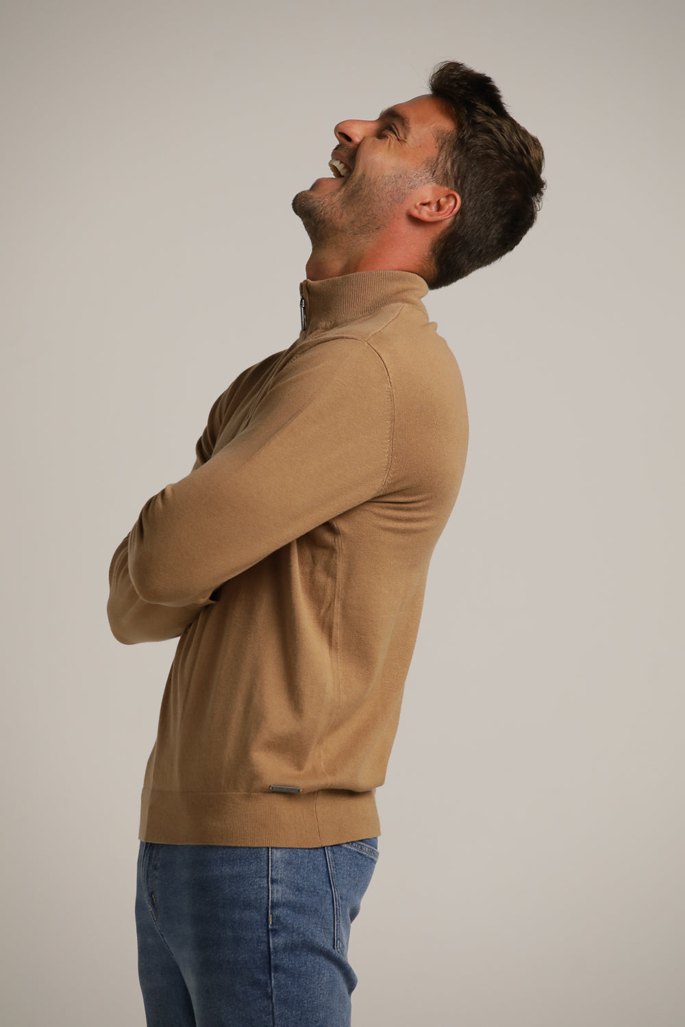 Half-Zip Collar Knit