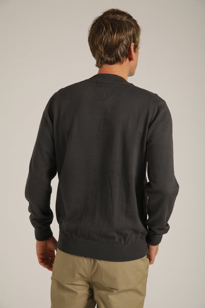 Cardigan Fit Jacket In Cotton