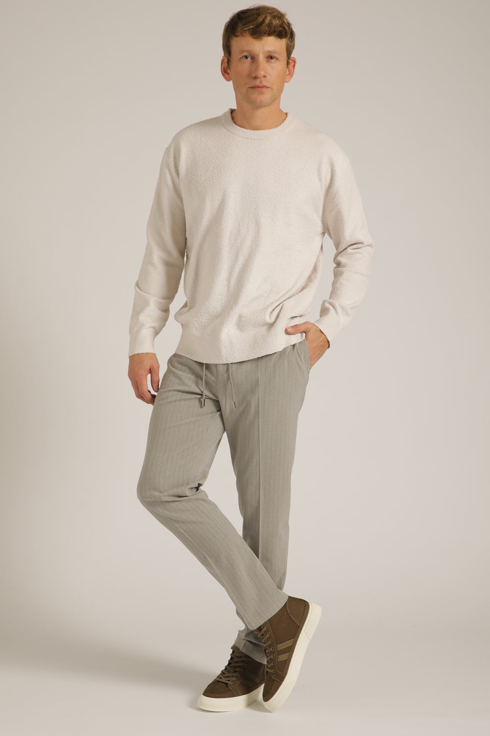 Chenille Knit Crew Neck