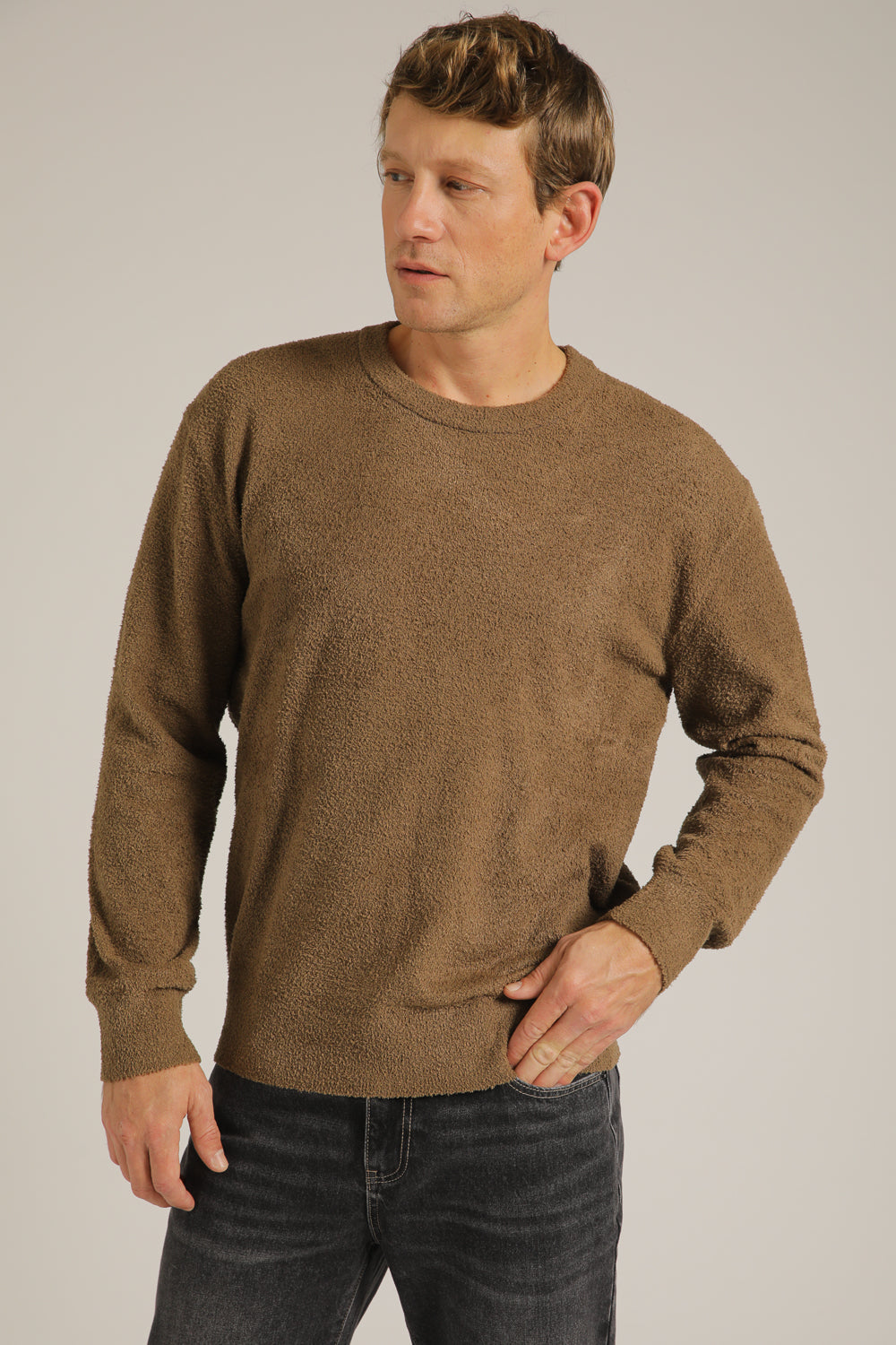 Chenille Knit Crew Neck