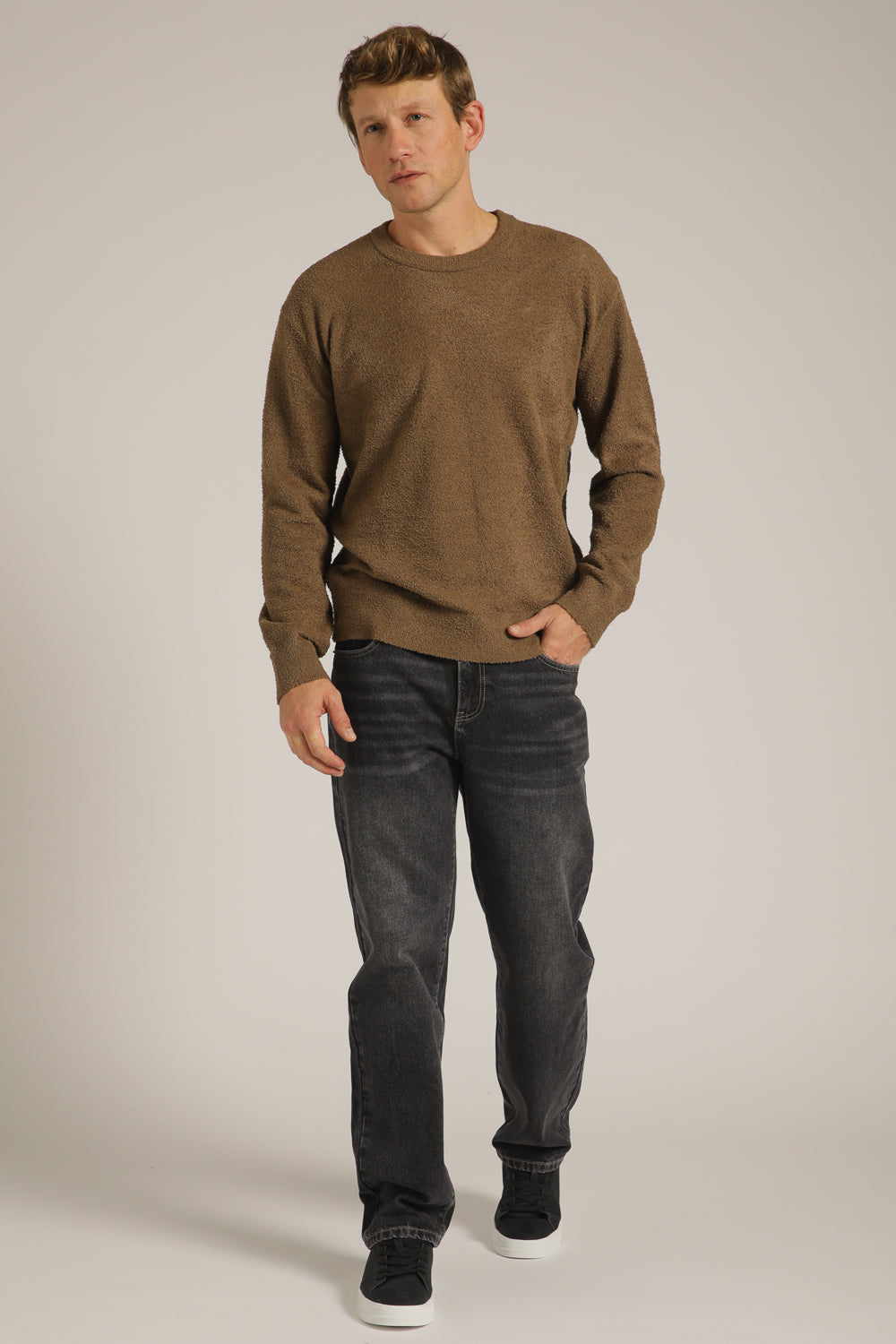 Chenille Knit Crew Neck