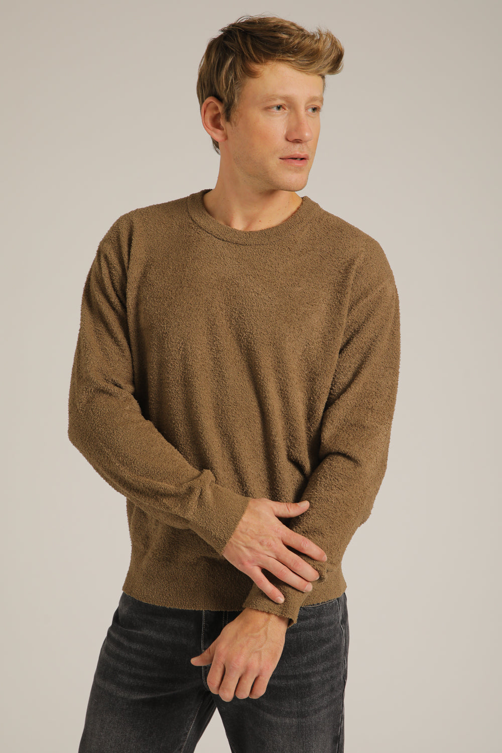 Chenille Knit Crew Neck