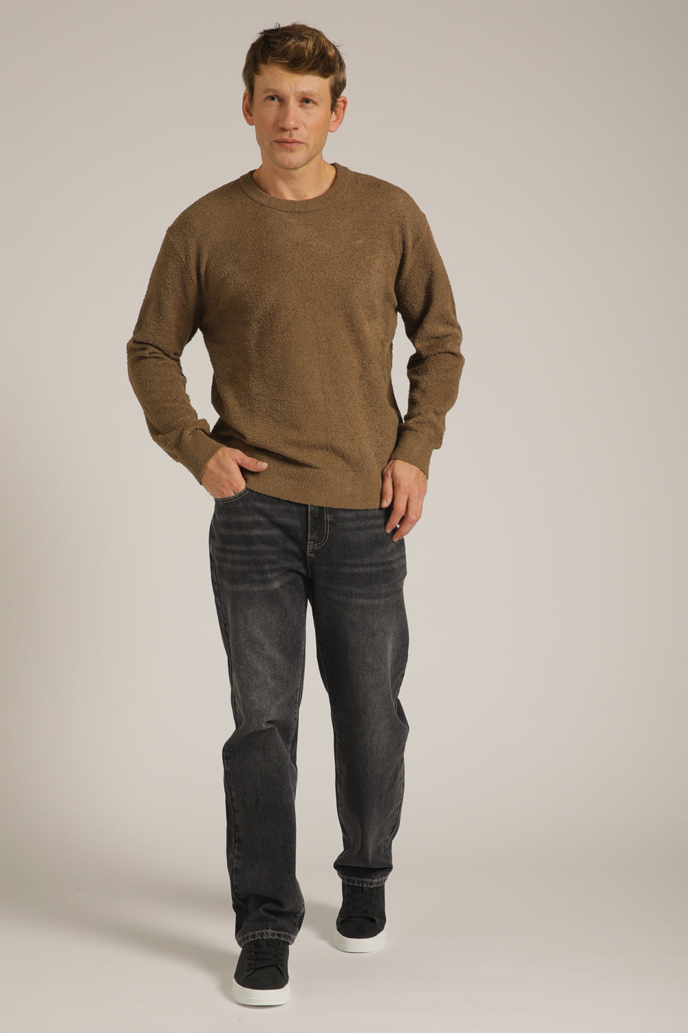 Chenille Knit Crew Neck