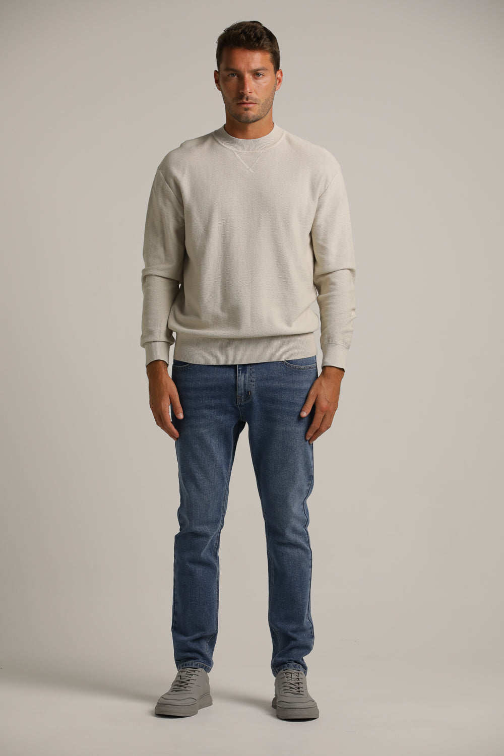 Fine Piqué-Texture Knit In Cotton
