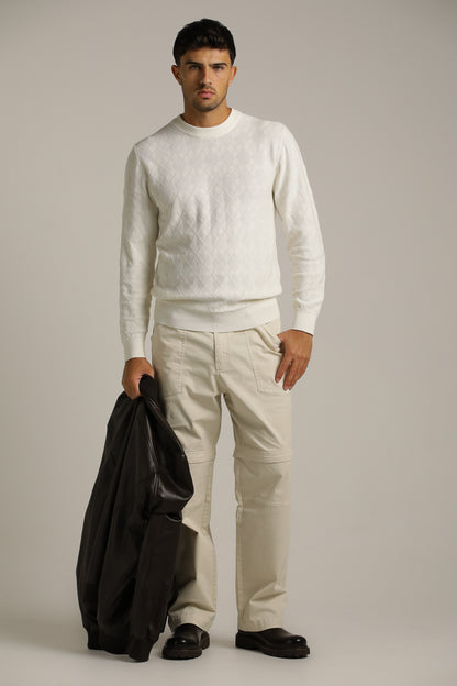 Argyle Design Knit In Cotton