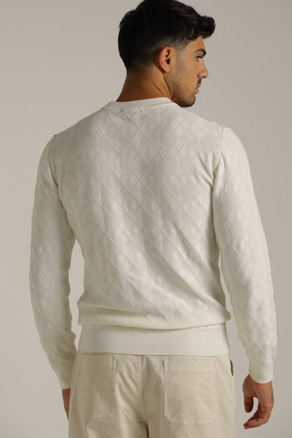Argyle Design Knit In Cotton