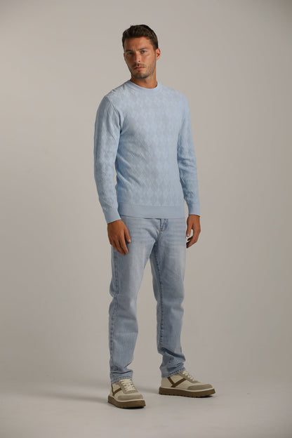Argyle Design Knit In Cotton